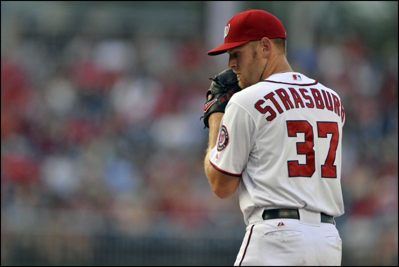 Stephen Strasburg - daily fantasy baseball stacks - lineuplab