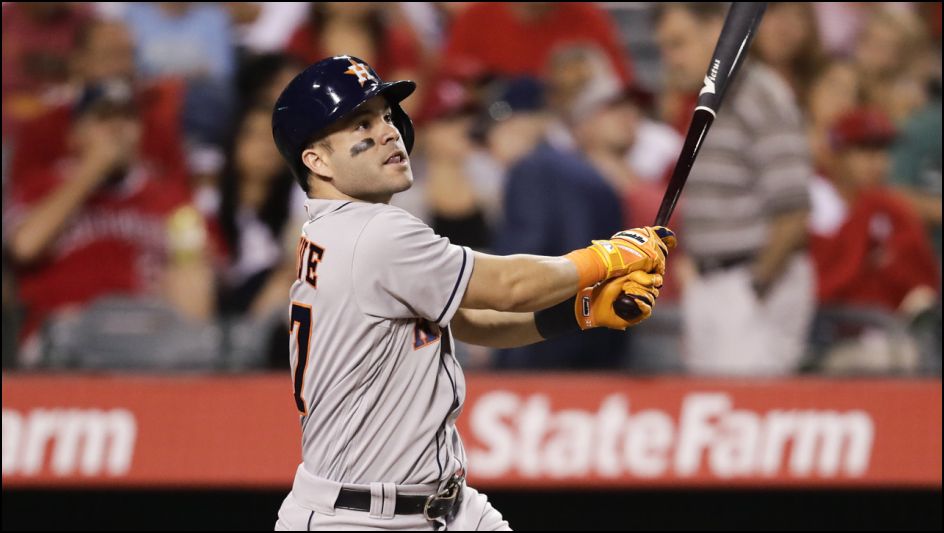 Jose Altuve - draftkings fanduel mlb lineup picks - Houston Astros - LineupLab