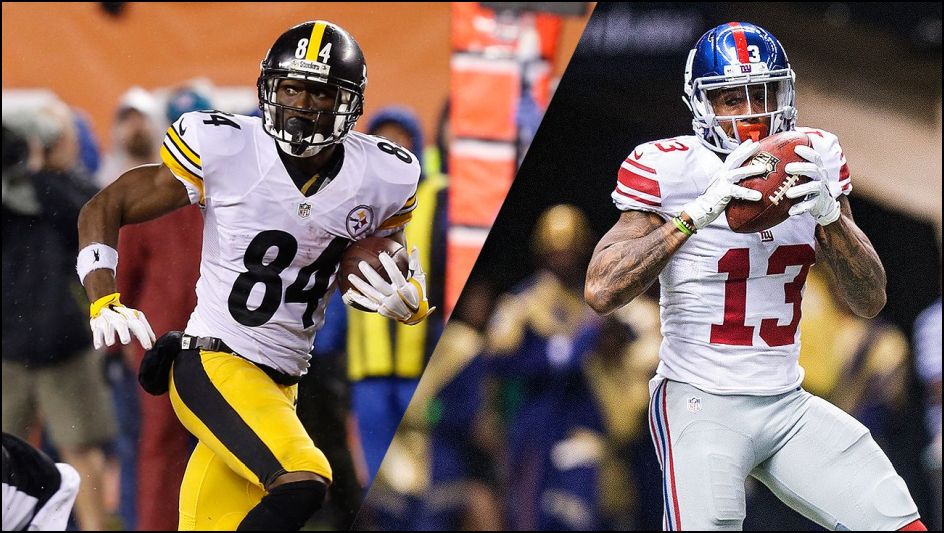 Fantasy Football Draft Strategy 101 - Season Strategies via Lineuplab.com - Antonio Brown - Odell Beckham Jr.