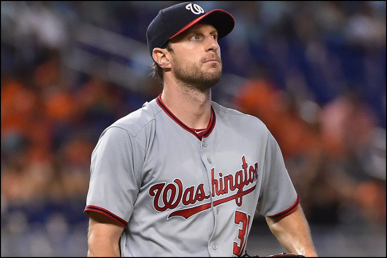 MLB Daily Fantasy Baseball Lineup Stacks - Max Scherzer - Washington Nationals - Lineuplab