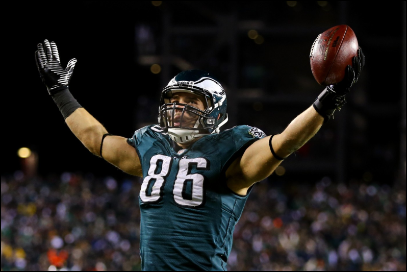 Daily Fantasy Football - Zach Ertz - Philadelphia Eagles