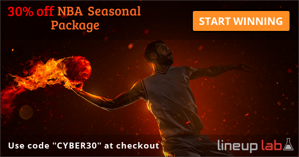 Use code "CYBER30" for 30% off of NBA Seasonal Package - START WINNING TODAY at Lineuplab.com